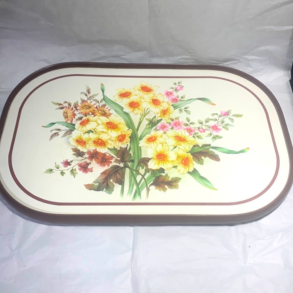 Vintage 1970 Melamine Service Tray